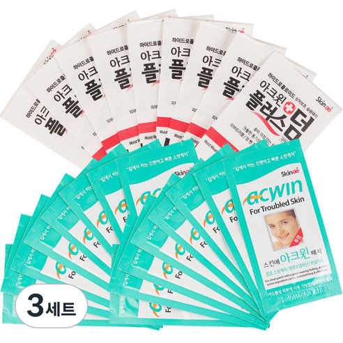 스킨애 아크윈 스팟패치 16p + 플러스덤 9p, 3개