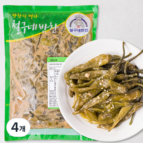 철구네 된장고추, 1kg, 4개