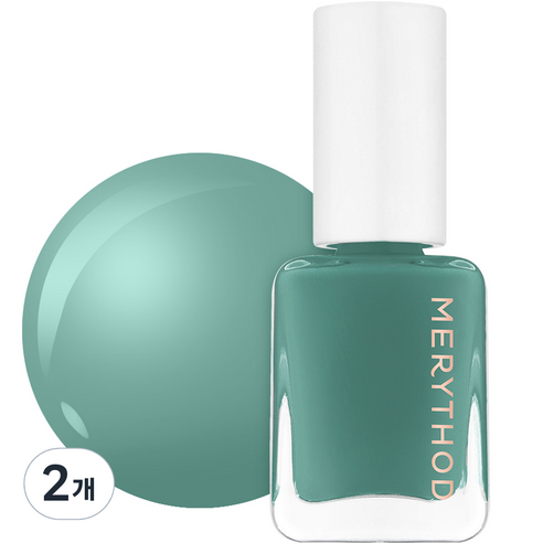 메리쏘드 릴엣지 네일, F05 몬트그린, 7ml, 2개