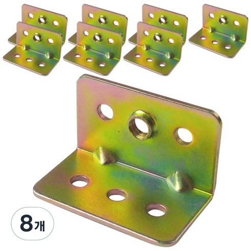 철물코리아 C08 철물 탭 꺽쇠 6mm 4p, 8개