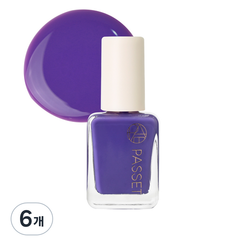 파셋 셀럽 네일컬러 폴리쉬 매니큐어 7ml, 35 미스틱퍼플, 6개