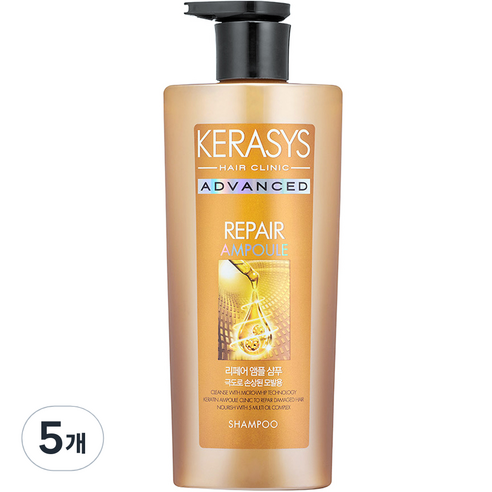 케라시스 어드밴스드 앰플샴푸 리페어, 600ml, 5개