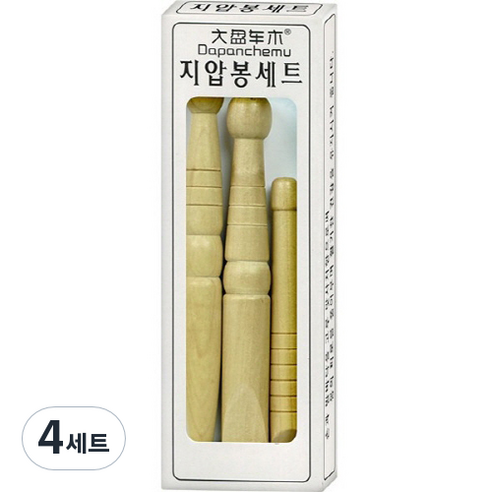 비제스코 우드 지압봉 3종 세트, 4세트