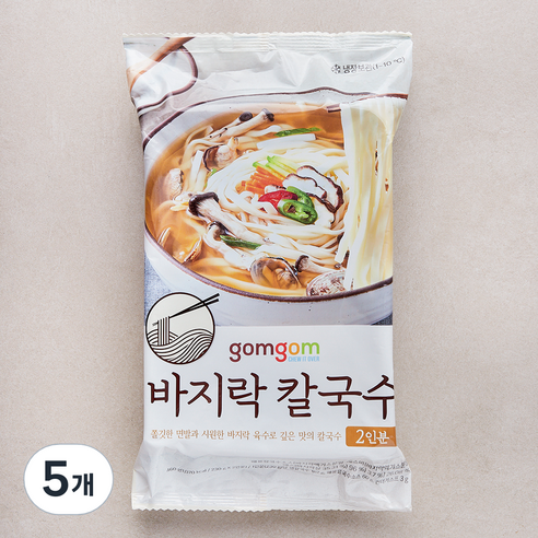 곰곰 바지락 칼국수, 460g, 5개