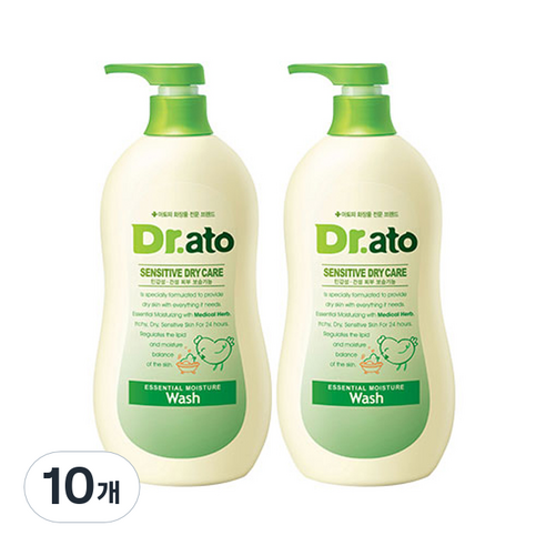 닥터아토 에센셜 모이스춰 워시, 500ml, 10개