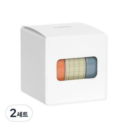 왈가닥스 아르떼 마스킹 테이프 플랜 15mm x 10m 3종 세트, Beach sunset, 2세트