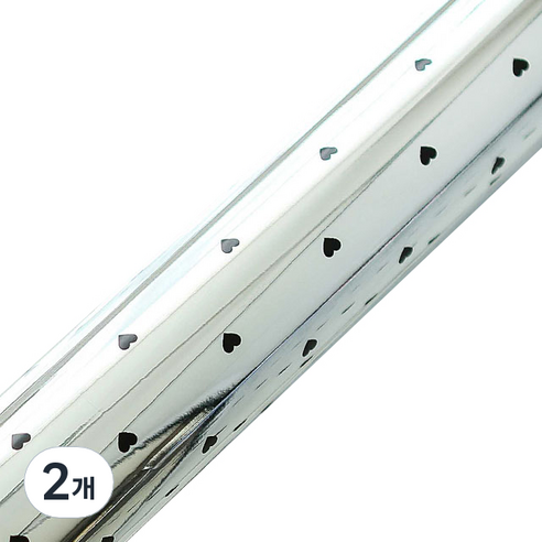 영프라자 미니하트 비닐 증착 포장지 중 37.5cm x 20m, 블랙, 2개