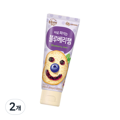복음자리 바로 짜먹는 블루베리잼, 100g, 2개