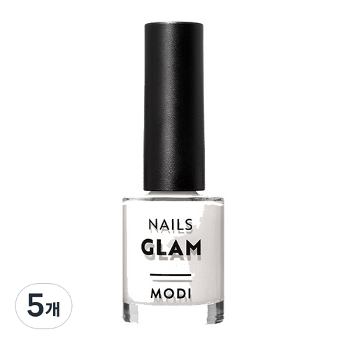 에뛰드 모디 글램 네일즈, 01 리얼화이트, 9ml, 5개