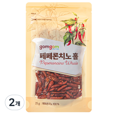 곰곰 페페론치노 홀, 25g, 2개
