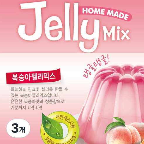 브레드가든 복숭아젤리믹스 젤리만들기, 100g, 3개