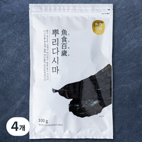 어식백세 뿌리다시마, 100g, 4개