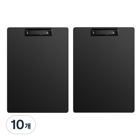 동아피엠에스 벽걸이 클립보드 A4 31.5 x 22.5 cm, 블랙, 10개