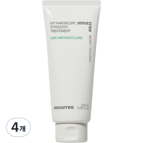 이니스프리 New 마이 헤어 레시피 스트렝스 트리트먼트, 200ml, 4개