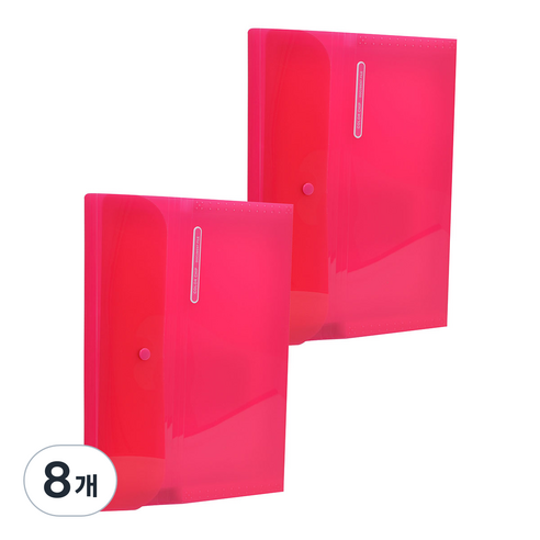에코청운 칼라칩 12칸 도큐먼트화일, 분홍, 8개