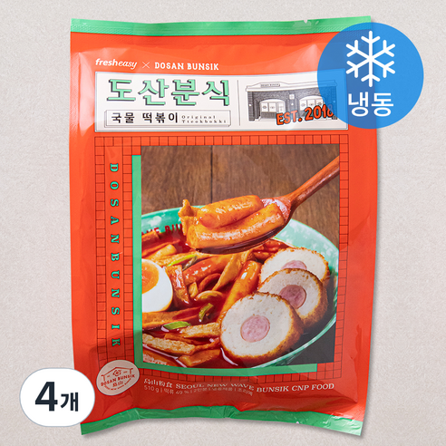 프레시지 도산분식 국물 떡볶이 2인분 (냉동), 510g, 4개