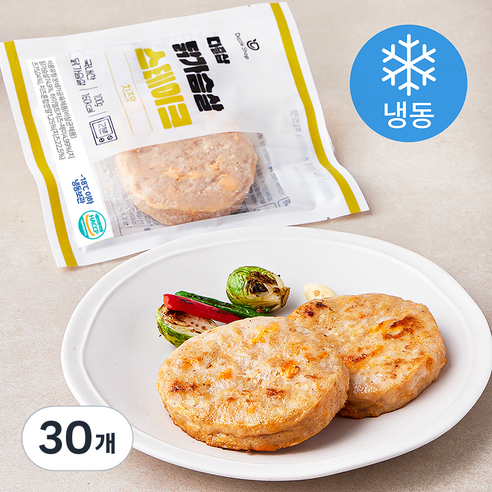 다즐샵 닭가슴살 스테이크 치즈맛 (냉동), 100g, 30개