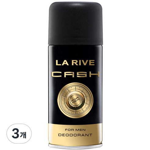 라리브 캐시 퍼퓸 데오드란트 MAN, 150ml, 3개