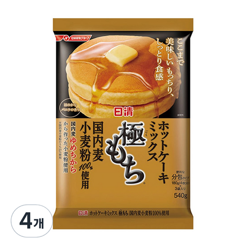 니신 핫케익믹스 고쿠모찌, 540g, 4개