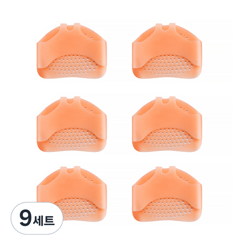 마켓A 발 앞꿈치보호 실리콘패드 2p 세트 스킨, 9세트