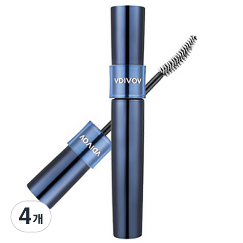 비디보브 노리무버 볼륨앤컬링 마스카라 8ml, 블랙, 4개