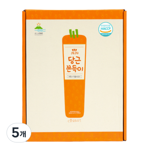 쫀득한제주 당근 쫀득이 15개입, 270g, 5개