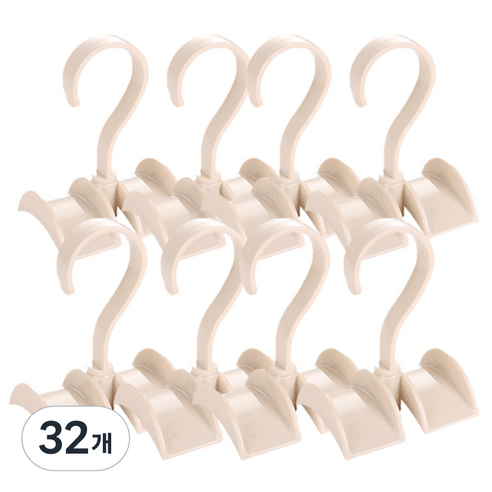 리버그린 회전식 가방걸이, 화이트, 32개