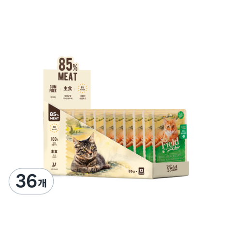 샘스필드 전연령 고양이 주식파우치, 오리, 85g, 36개