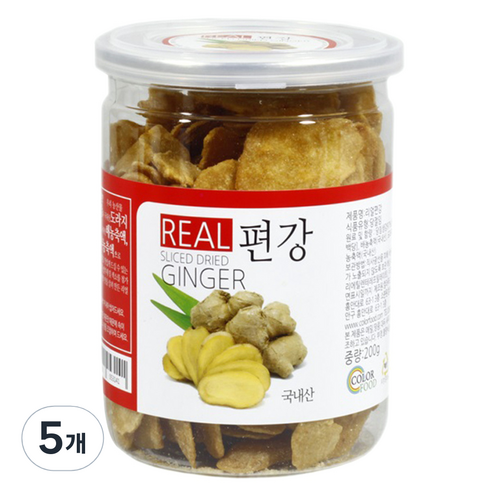 컬러푸드 리얼편강, 200g, 5개