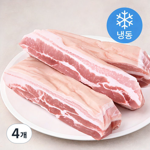 미트코리아 오겹살 수육용 덩어리 (냉동), 4개, 2kg