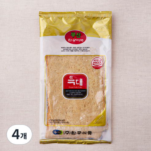 환공어묵 사각특대 어묵, 210g, 4개