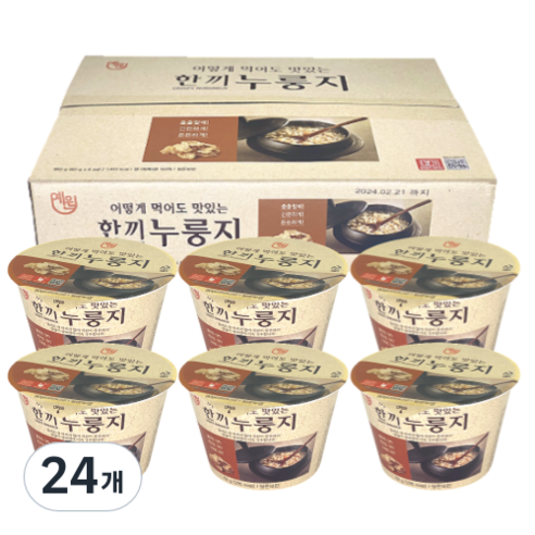 예원농산 한끼 누룽지, 60g, 24개
