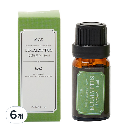알레 퓨어 에센셜 오일 백프로 유칼립투스, 10ml, 6개