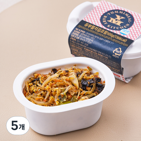 얌이밀 유부 멸치 김조림, 100g, 5개