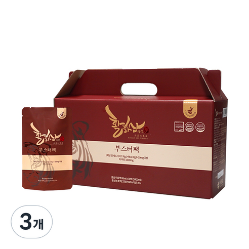 양지홍삼 활화삼 부스터팩, 30회분, 2.4L, 3개
