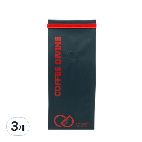 커피디바인 콜롬비아 블렌드 원두커피, 홀빈(분쇄안함), 200g, 3개