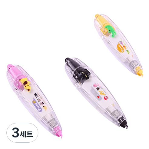 마켓감성 일기장식 교정 스티커 3종 세트, C, 3세트