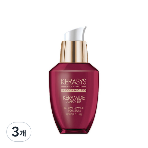 케라시스 어드밴스드 케라마이드 극손상 리치 헤어 세럼, 70ml, 3개