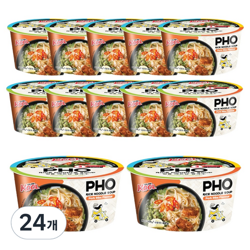 쿵딘포 폭립 쌀국수, 68g, 24개