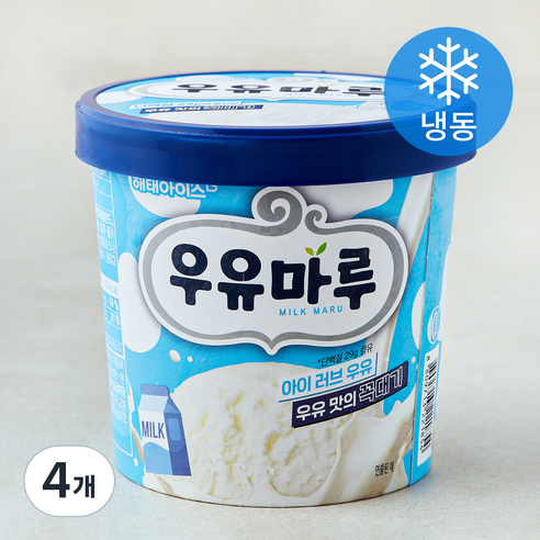 해태 우유마루 (냉동), 660ml, 1개입, 4개