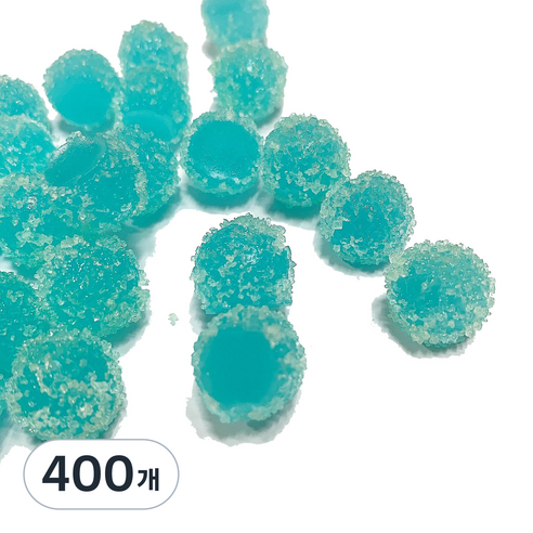 데코덴 알사탕 크런치 슬라임 재료, 400개, 블루