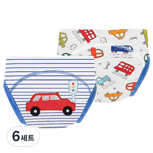 엠케이 순면 배변훈련팬티, B 자동차, 6세트