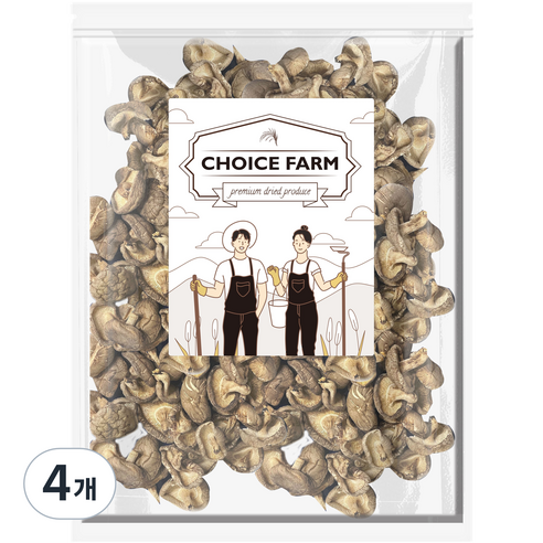 초이스팜 건표고버섯 동고, 4개, 300g
