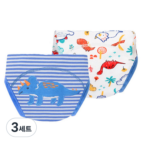 엠케이 순면 배변훈련팬티, F 코뿔소, 3세트