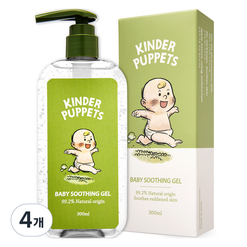 킨더퍼페츠 유아용 수딩젤, 4개, 300ml