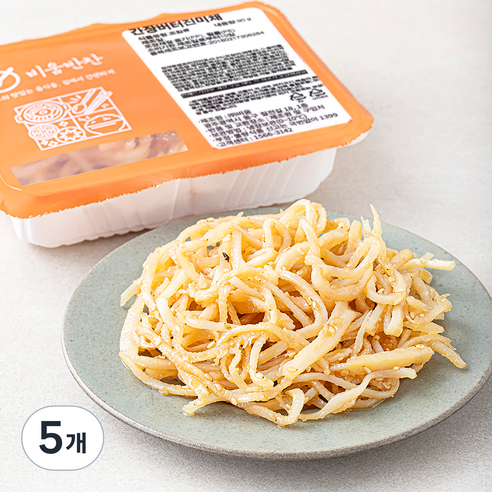 비움 간장버터 진미채, 90g, 5개