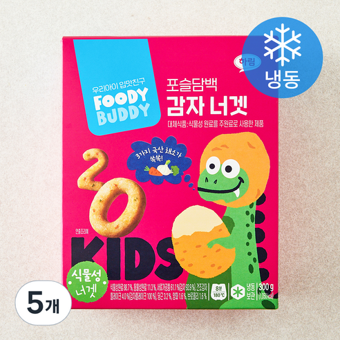 푸디버디 포슬담백 감자너겟 (냉동), 300g, 5개