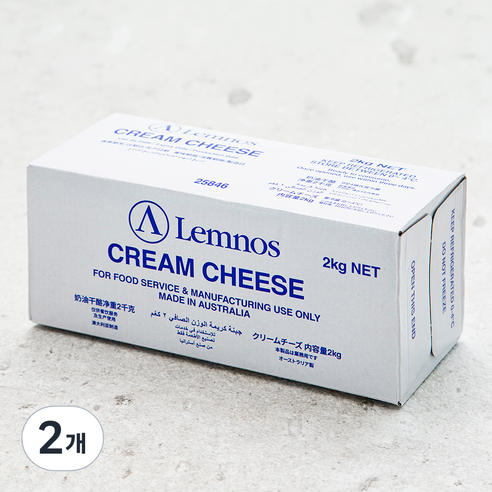 램노스 크림치즈, 2kg, 1개입, 2개