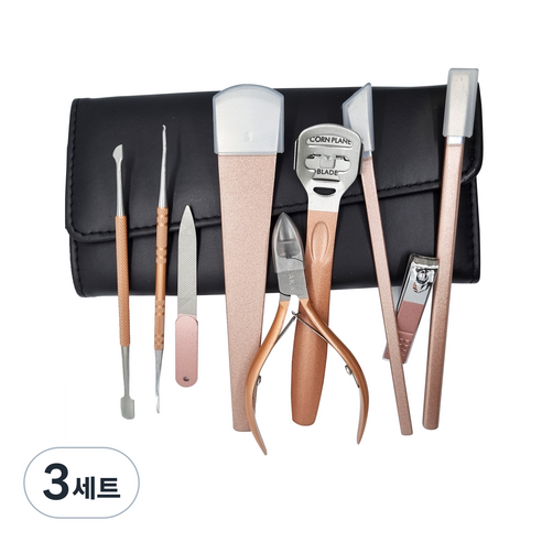 플라카 프리미엄 페디큐어 나이프 9종 세트, 3세트