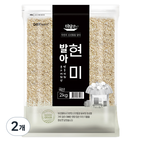 더담은 발아현미, 2kg, 2개